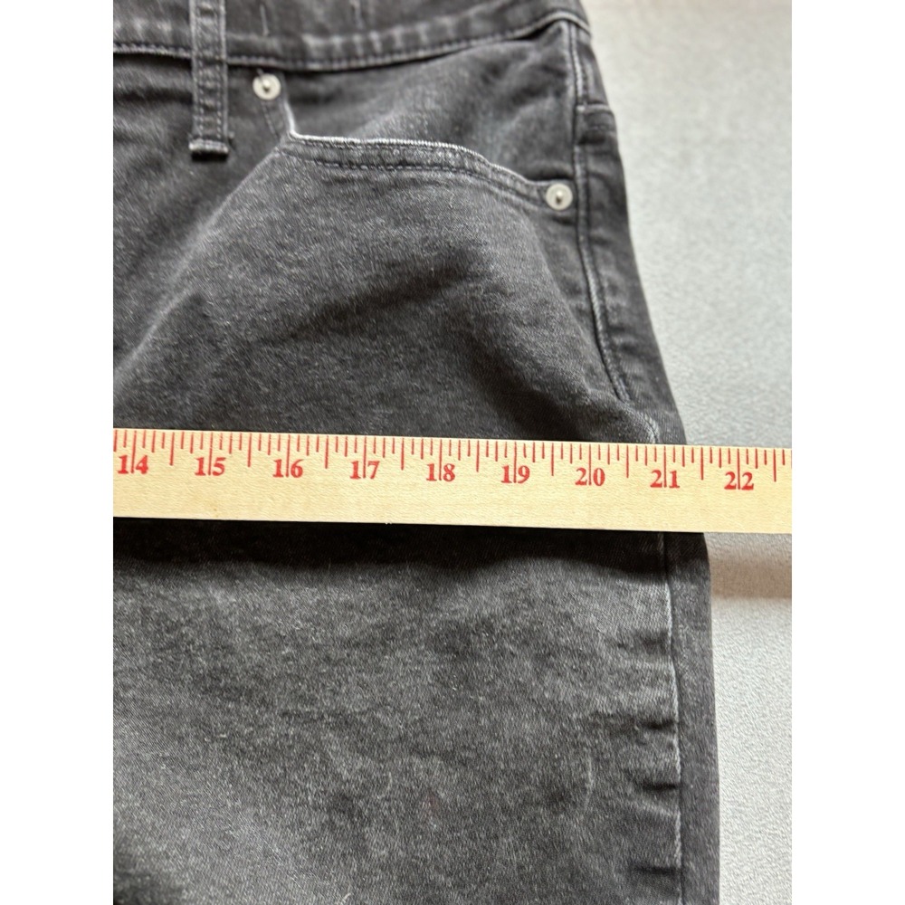 Madewell Womens The Perfect Vintage Flare Jeans Sz 33 Black Stretch Minimalist - Picture 8 of 11